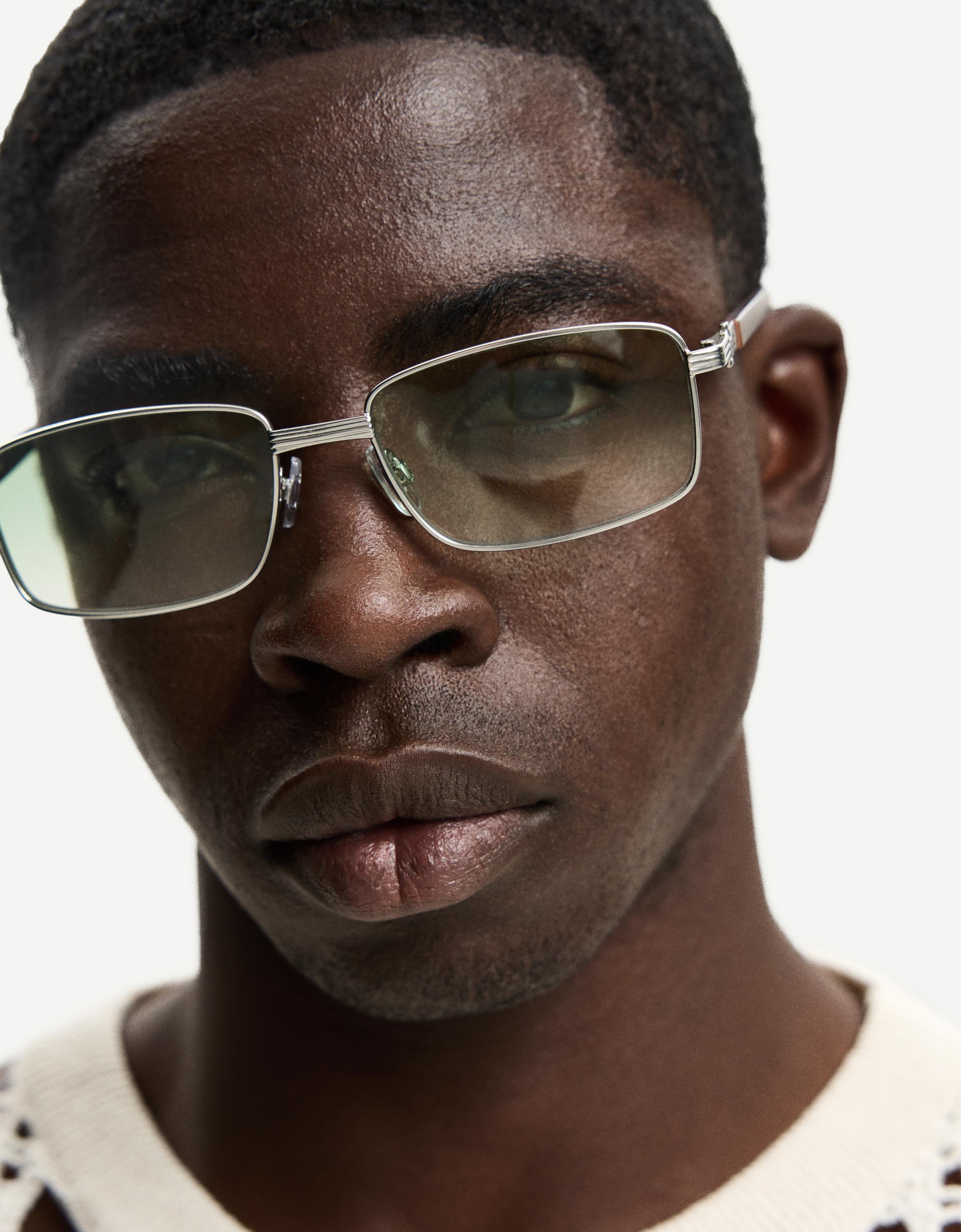 Bershka Metall-Sonnenbrille Herren Grün