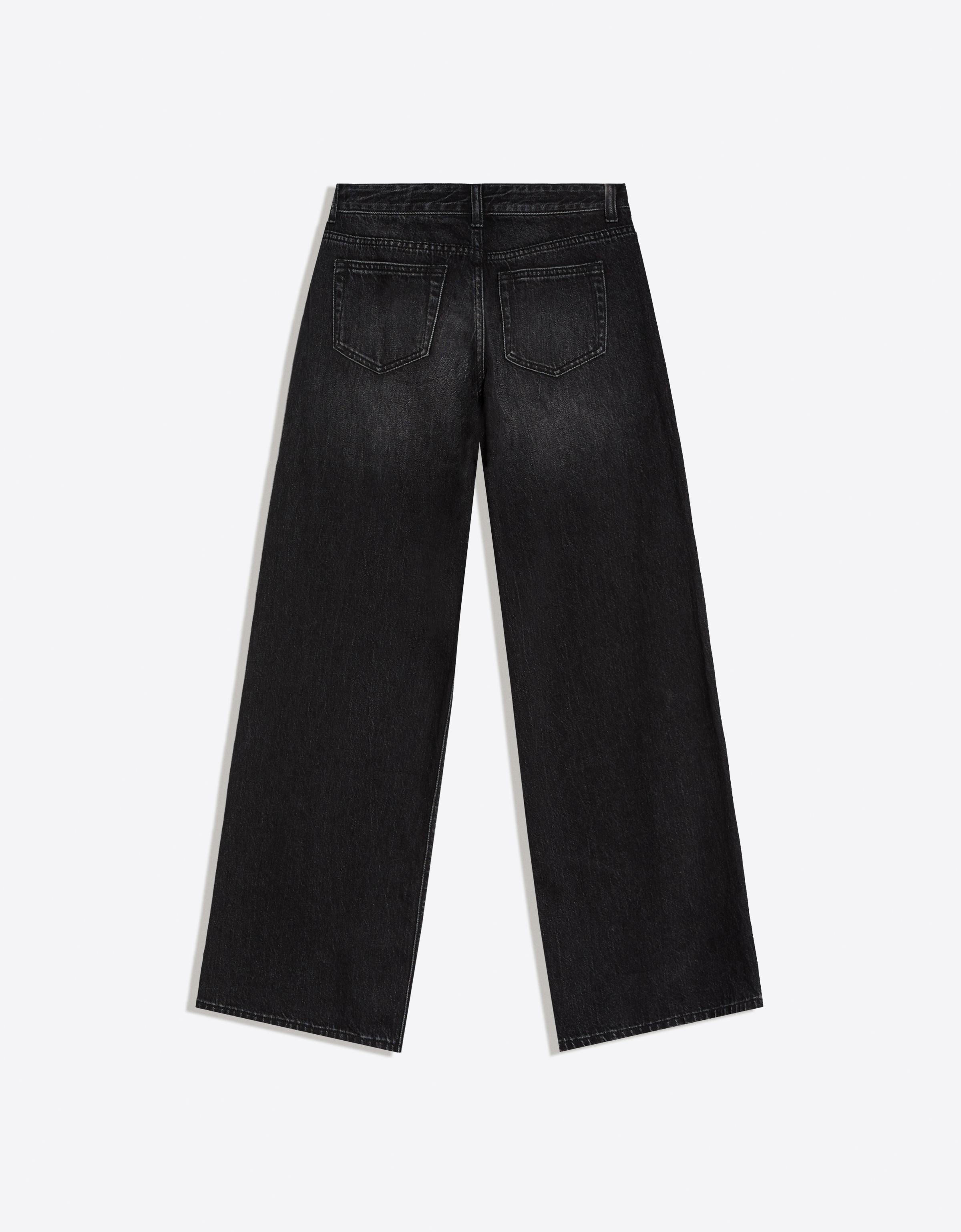 Geniş paça düşük bel jean - Görsel 42