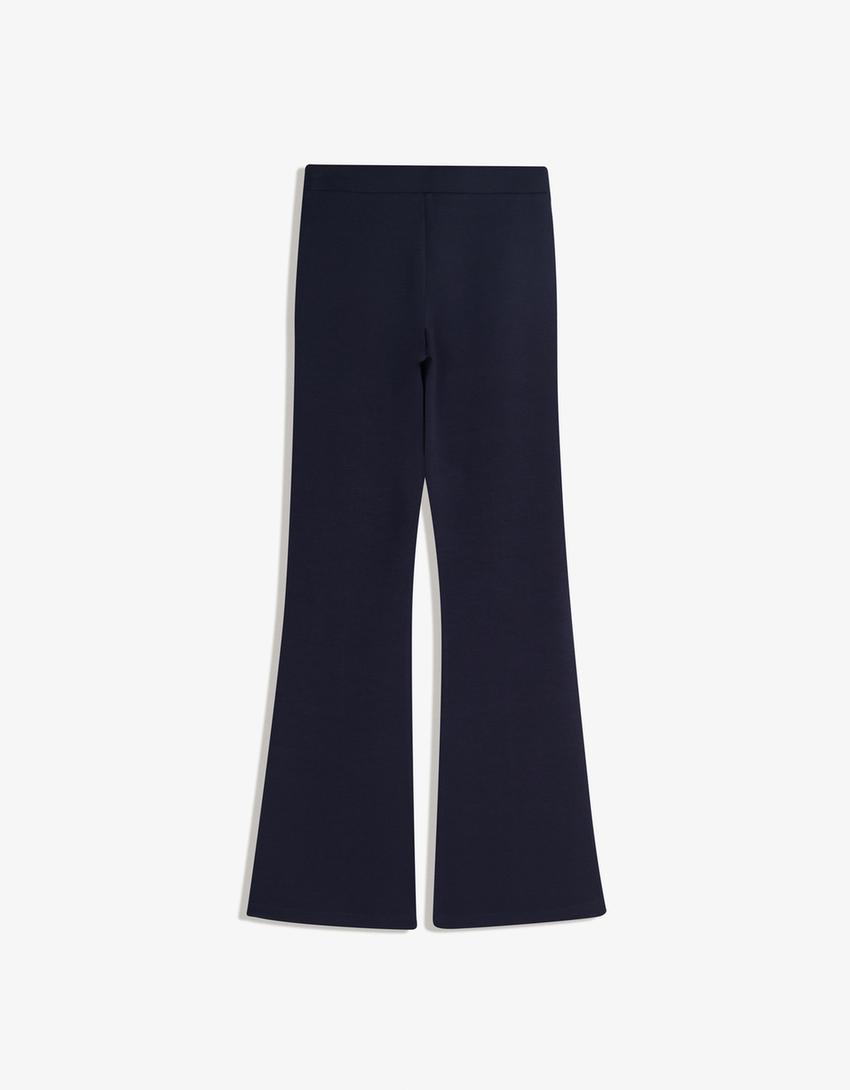 Kanpai-formako modal-efektuko galtza, ertzarekin-Urdin marinoa