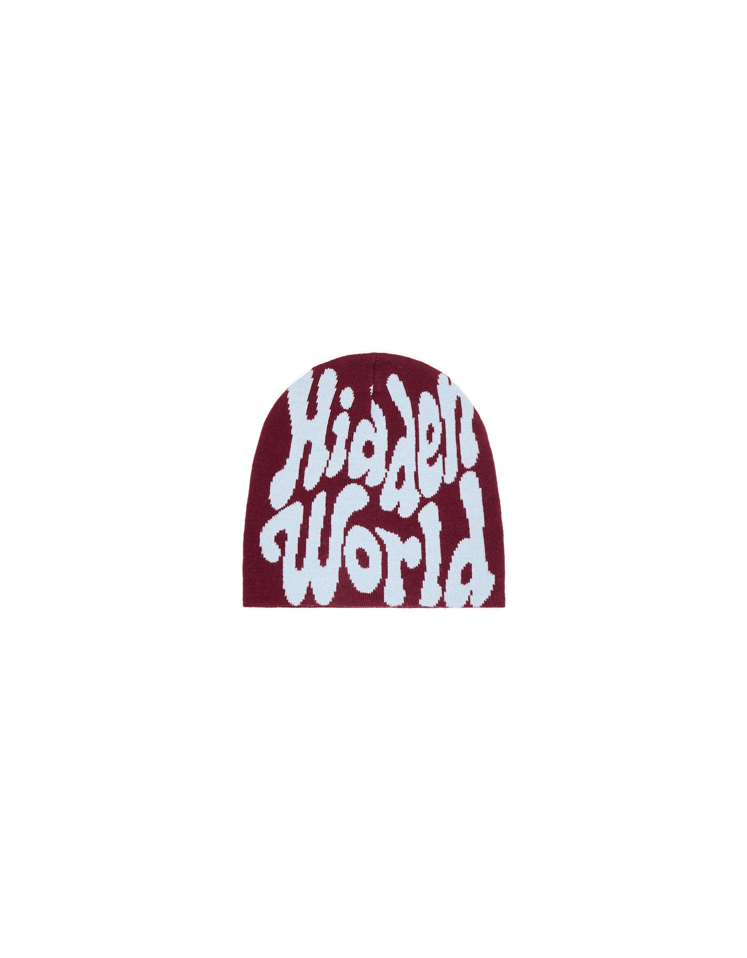 Knitted beanie — Burgundy