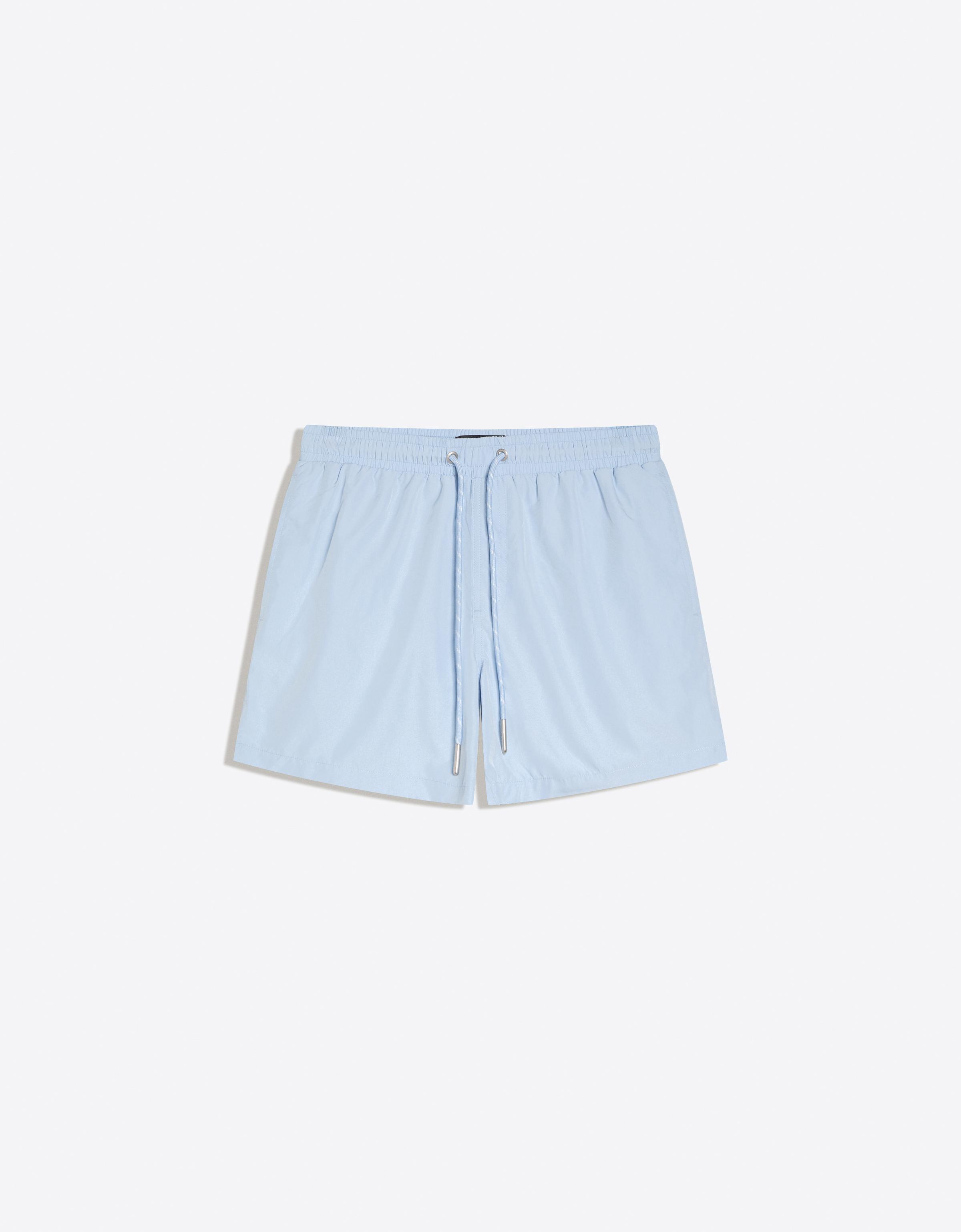 Basic regular fit swim shorts — Light blue