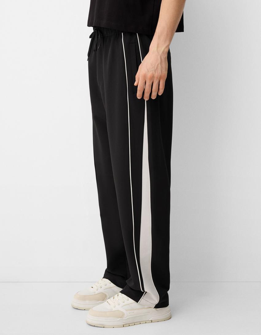 Pantaloni baggy tehnici-Negru-5