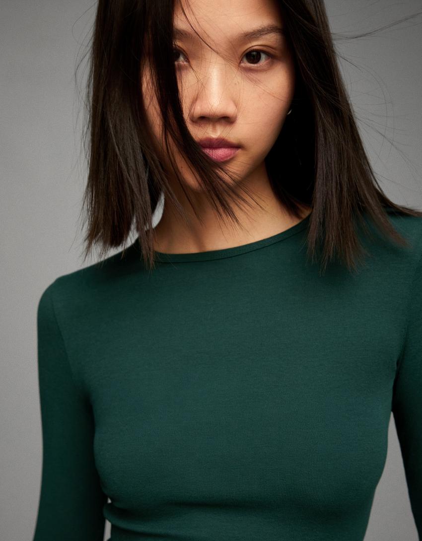 Long sleeve top-Green