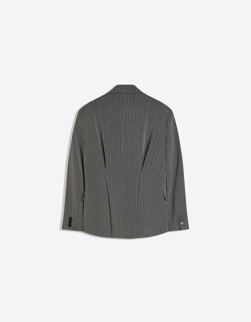 Blazer with back darts-Grey