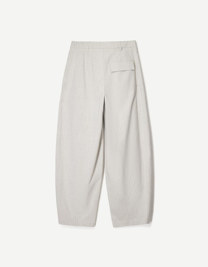 Tailoring-Hose im Balloon-Fit-Dunkelgrau-1