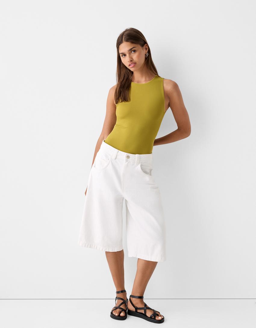 Sleeveless body-Green-3