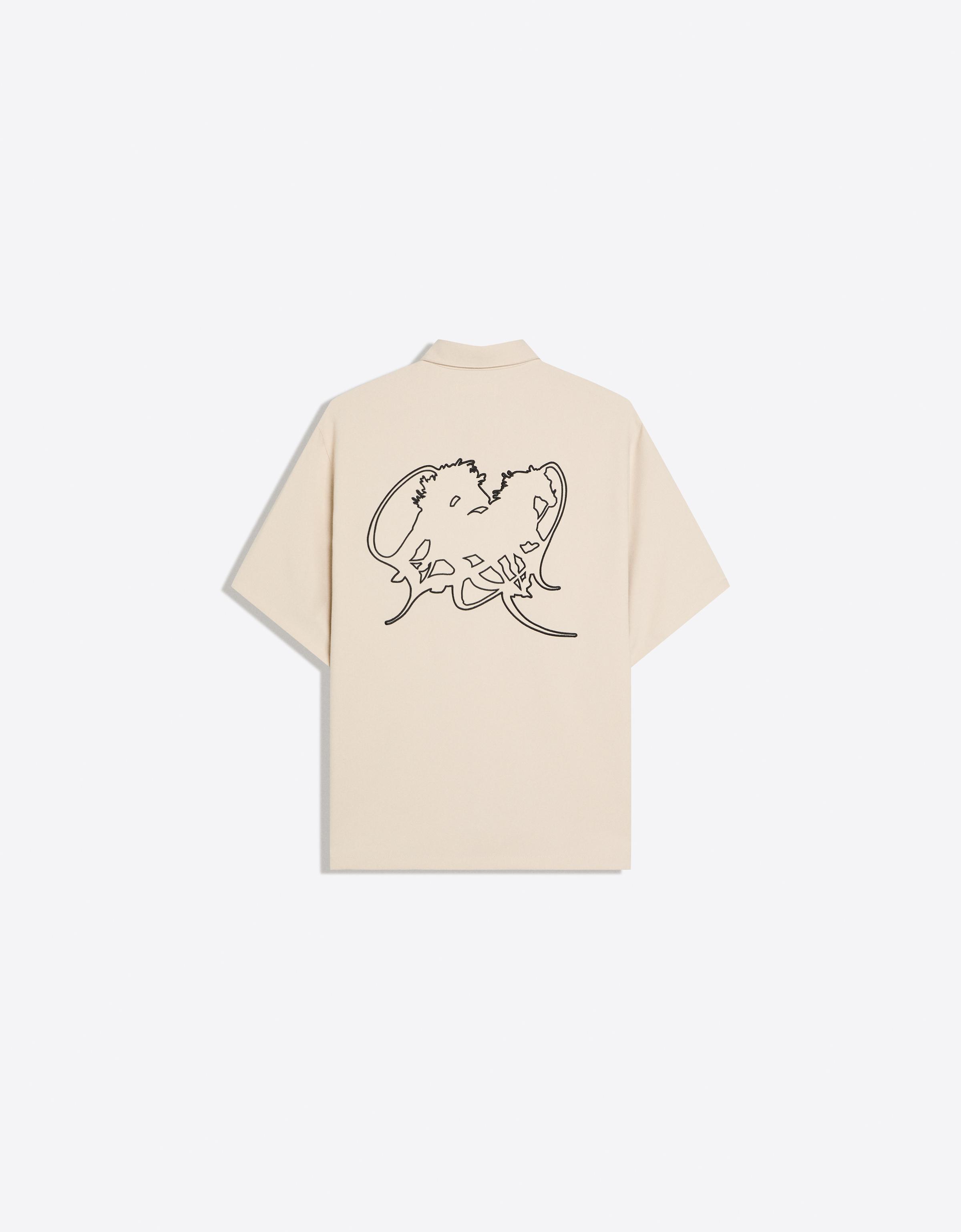 Embroidered short sleeve shirt - Shirts - Men | Bershka