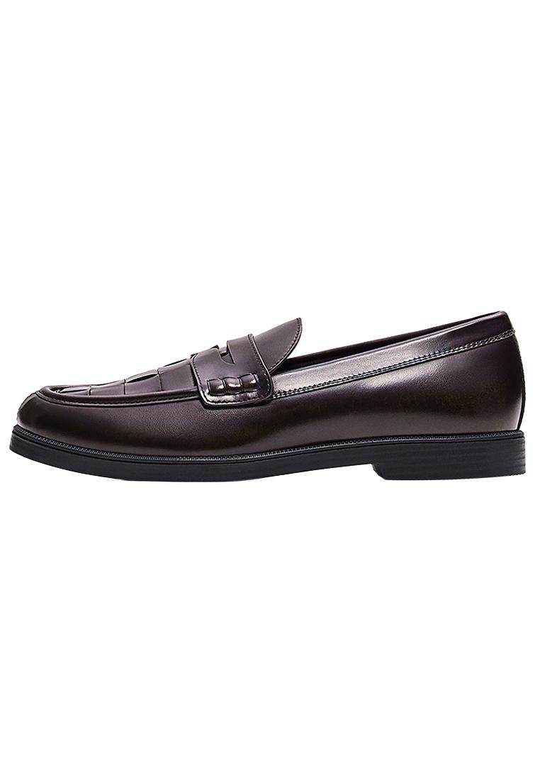 Fine braided loafers — Brown