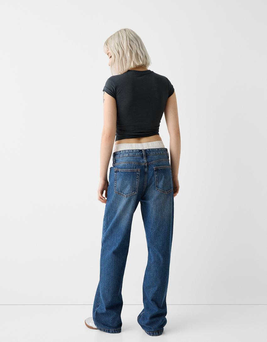 ‘90s underwear jeans-Blue-2