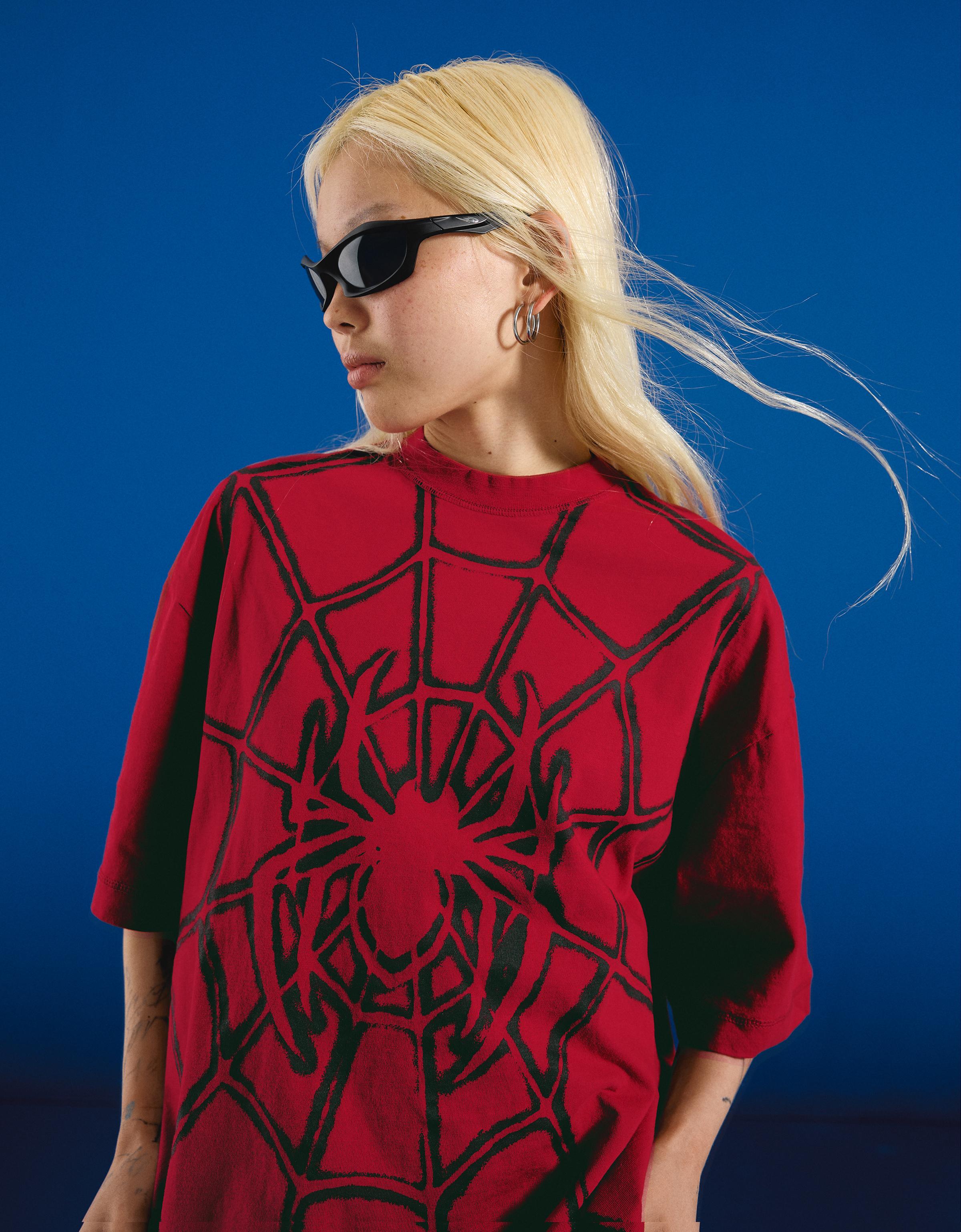 SPIDER-MAN boxy fit T-shirt — Red