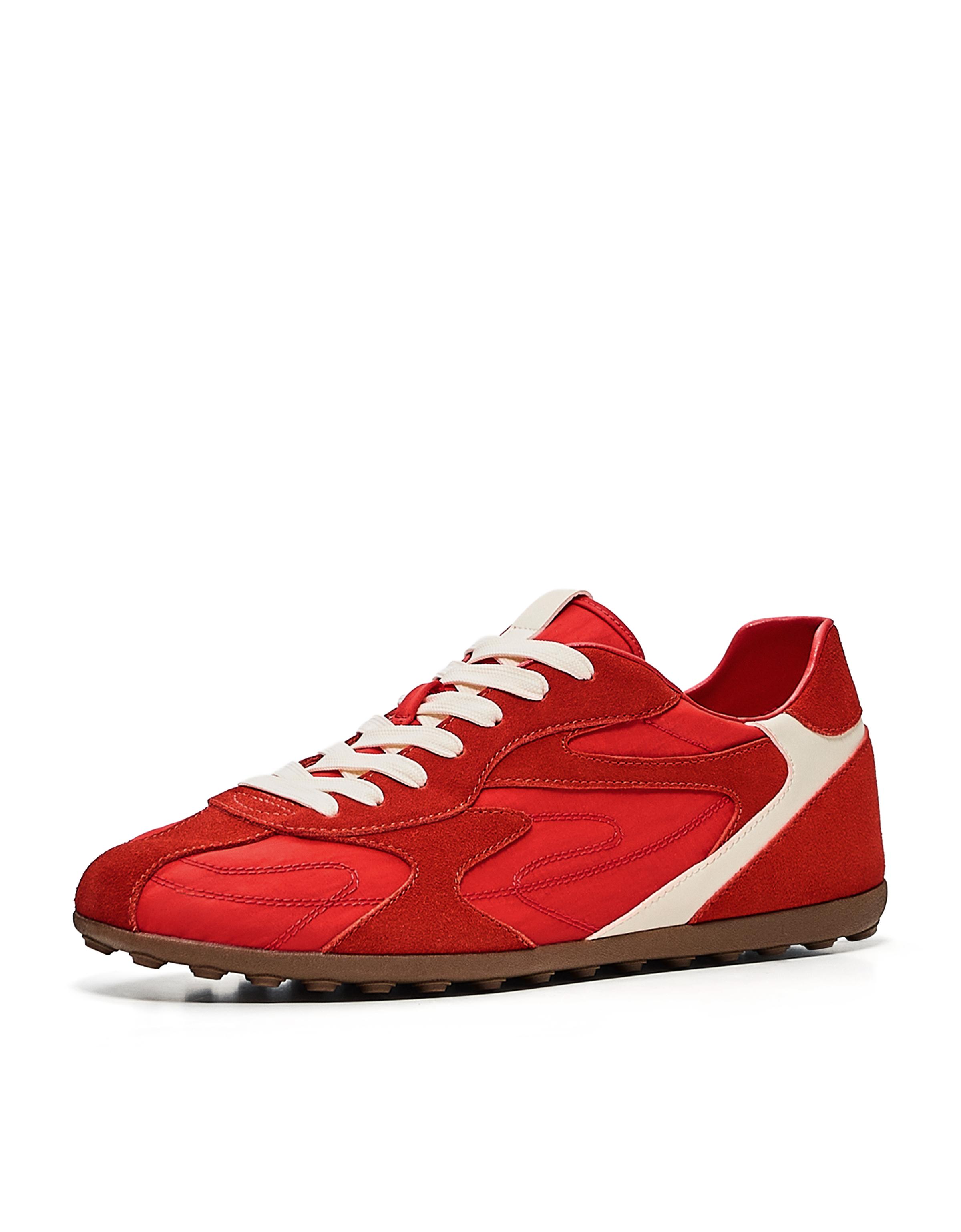 SLIM RETRO TRAINERS — RED