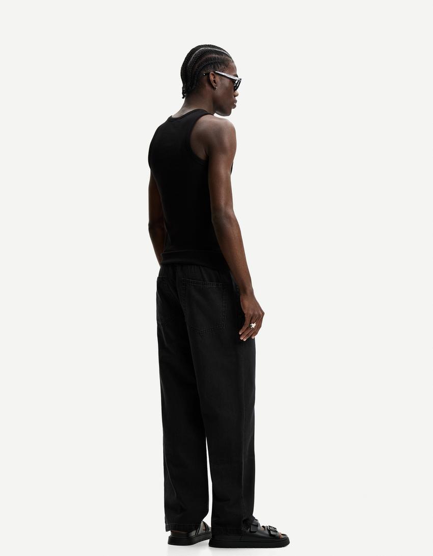 Jogger jeans-Black-1