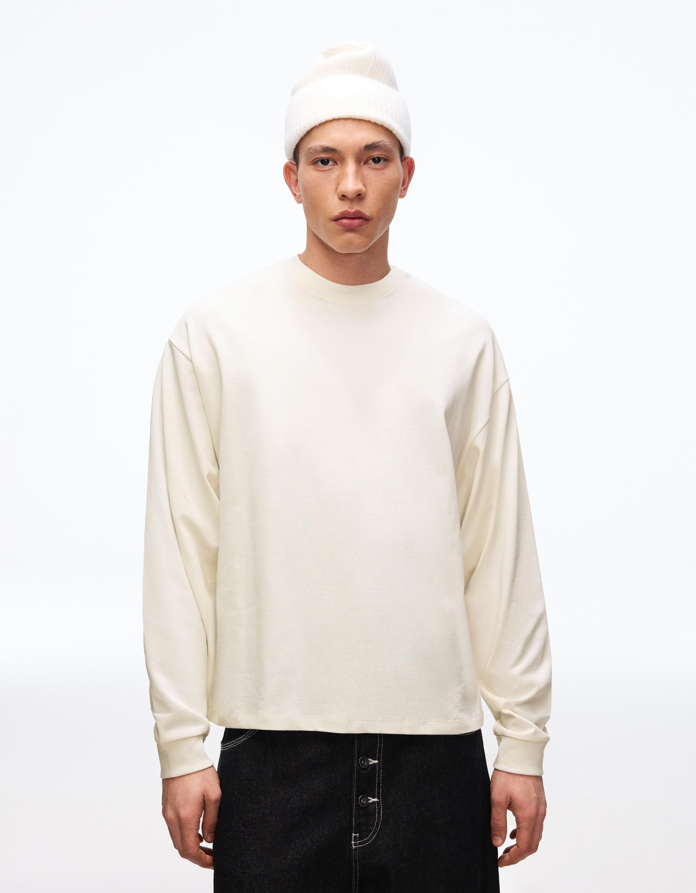Heavyweight long-sleeve T-shirt — Off white