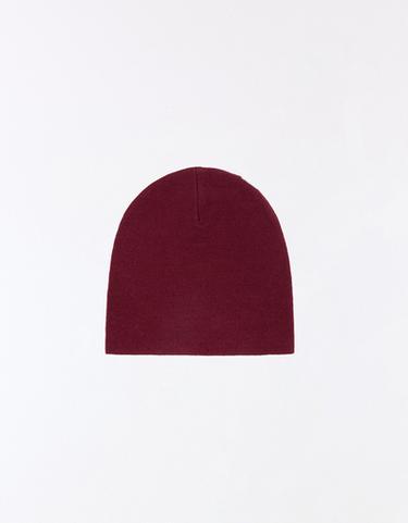 Knitted beanie — Burgundy 3