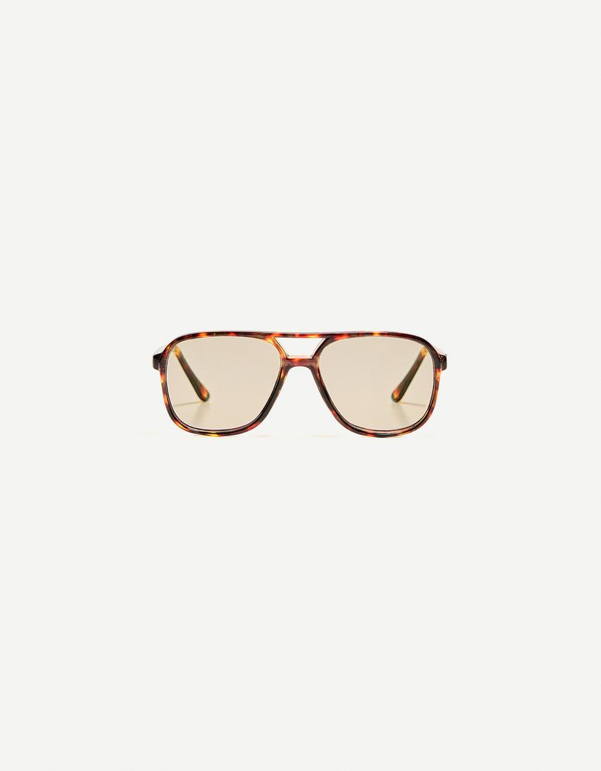 Resin glasses with blue light filter-Brown
