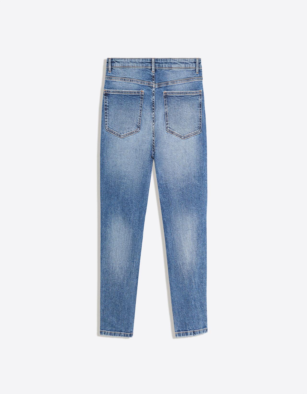 Ripped carrot fit jeans — Blue
