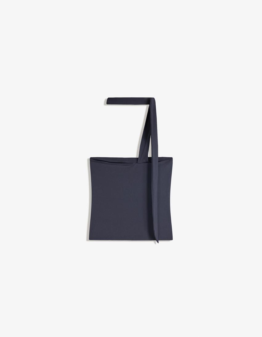 Top bandeau eșarfă-Bleumarin