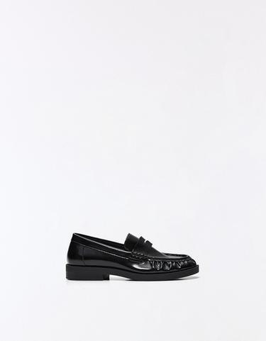 Ruched loafers — BLACK 1