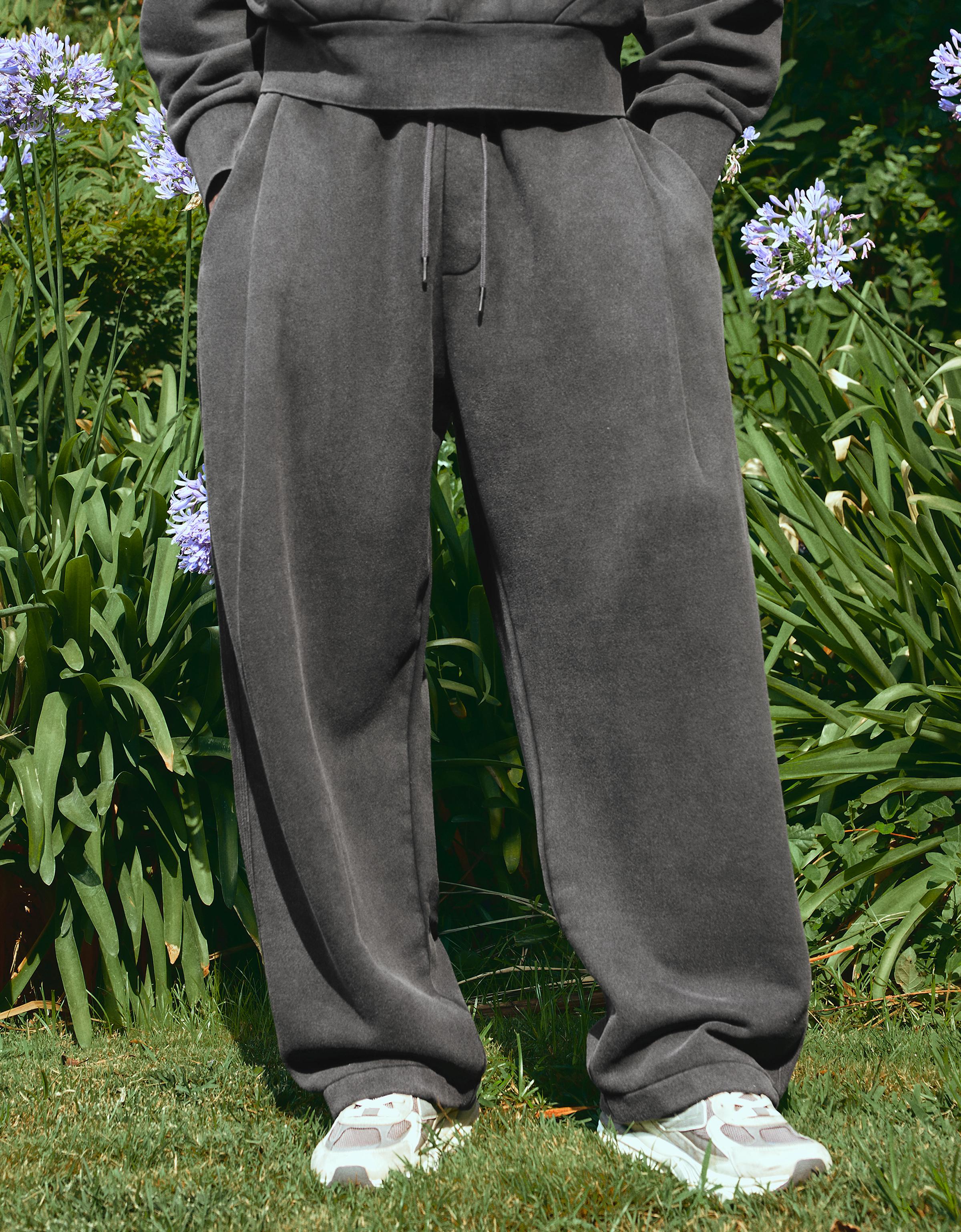 Balloon trousers with washed effect — Grey