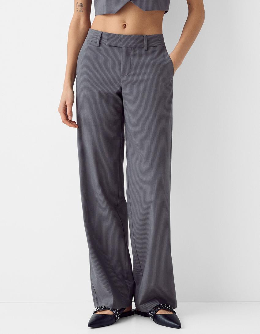 Ensemble gilet sans manches et pantalon tailoring-Gris foncé-1