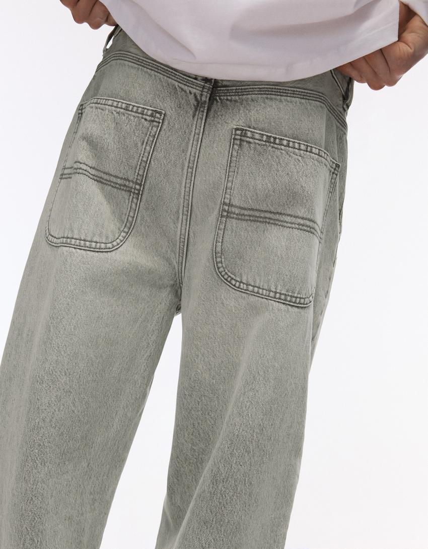Jeans skater-Gris