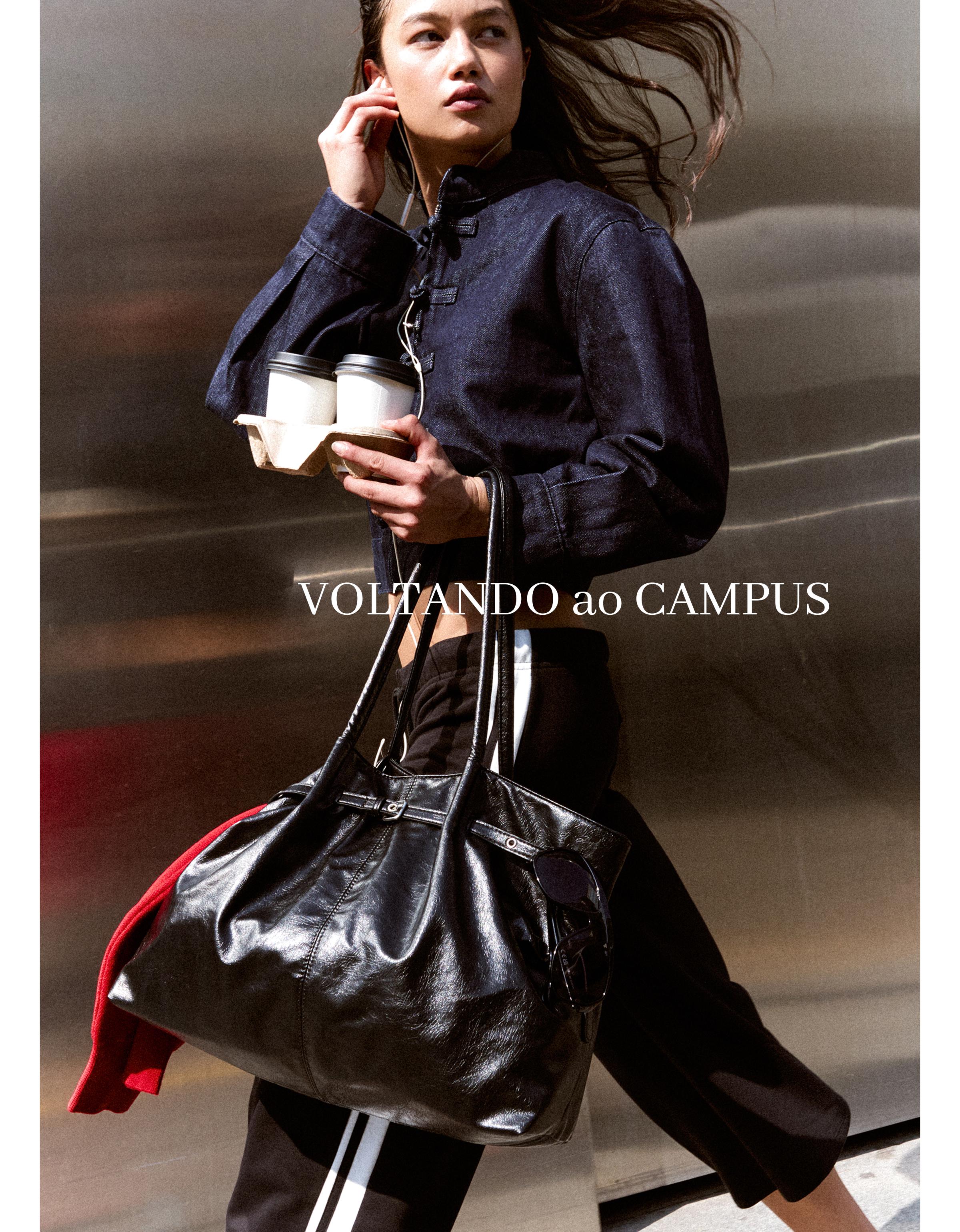 Belt shopper bag — Black