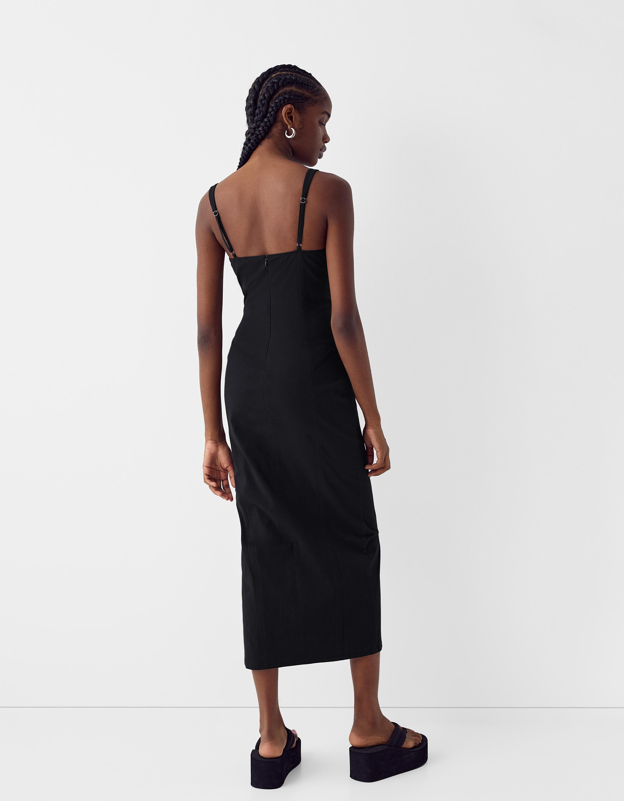 Bershka clearance vestidos midi