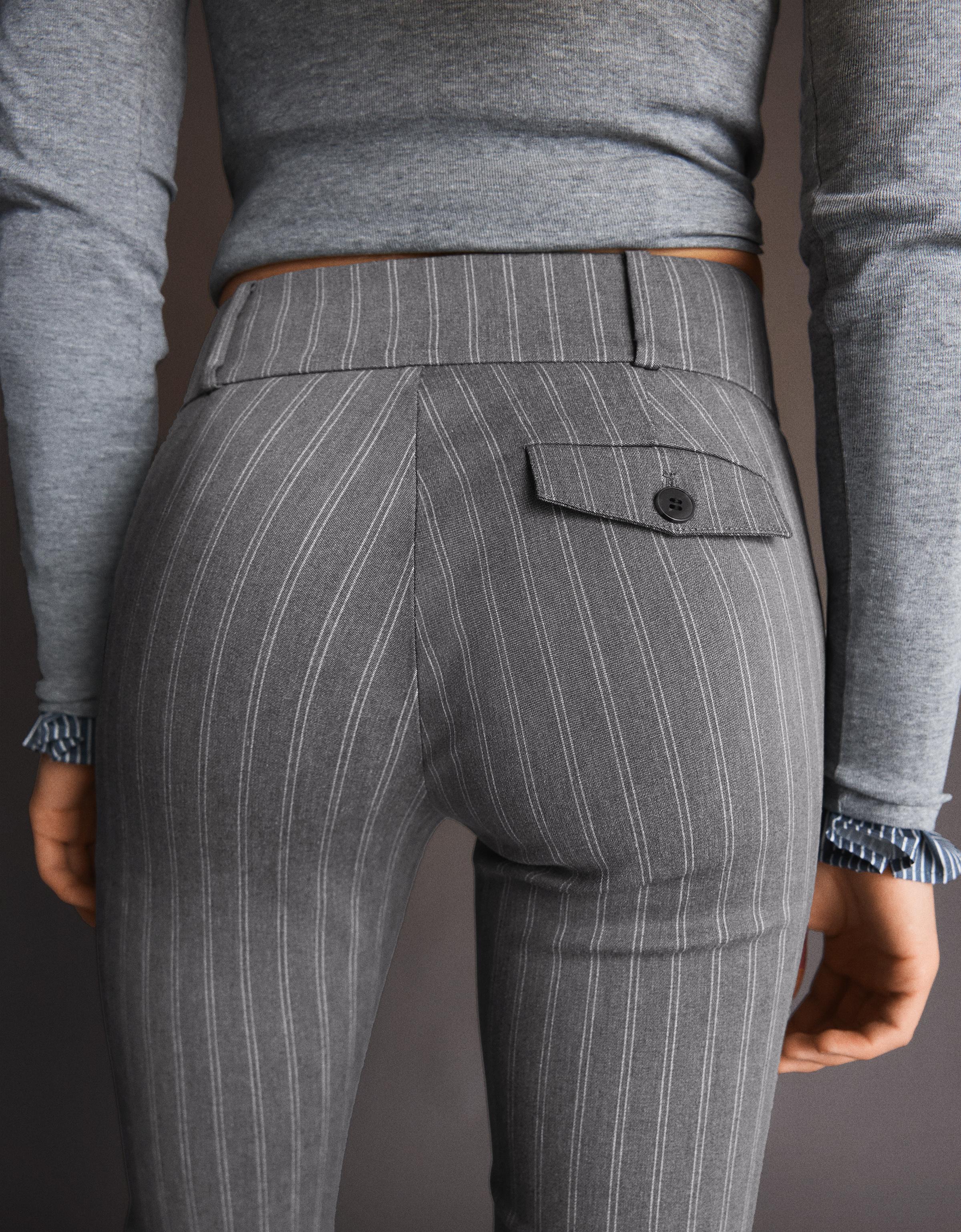 Bengaline flared trousers — Dark grey