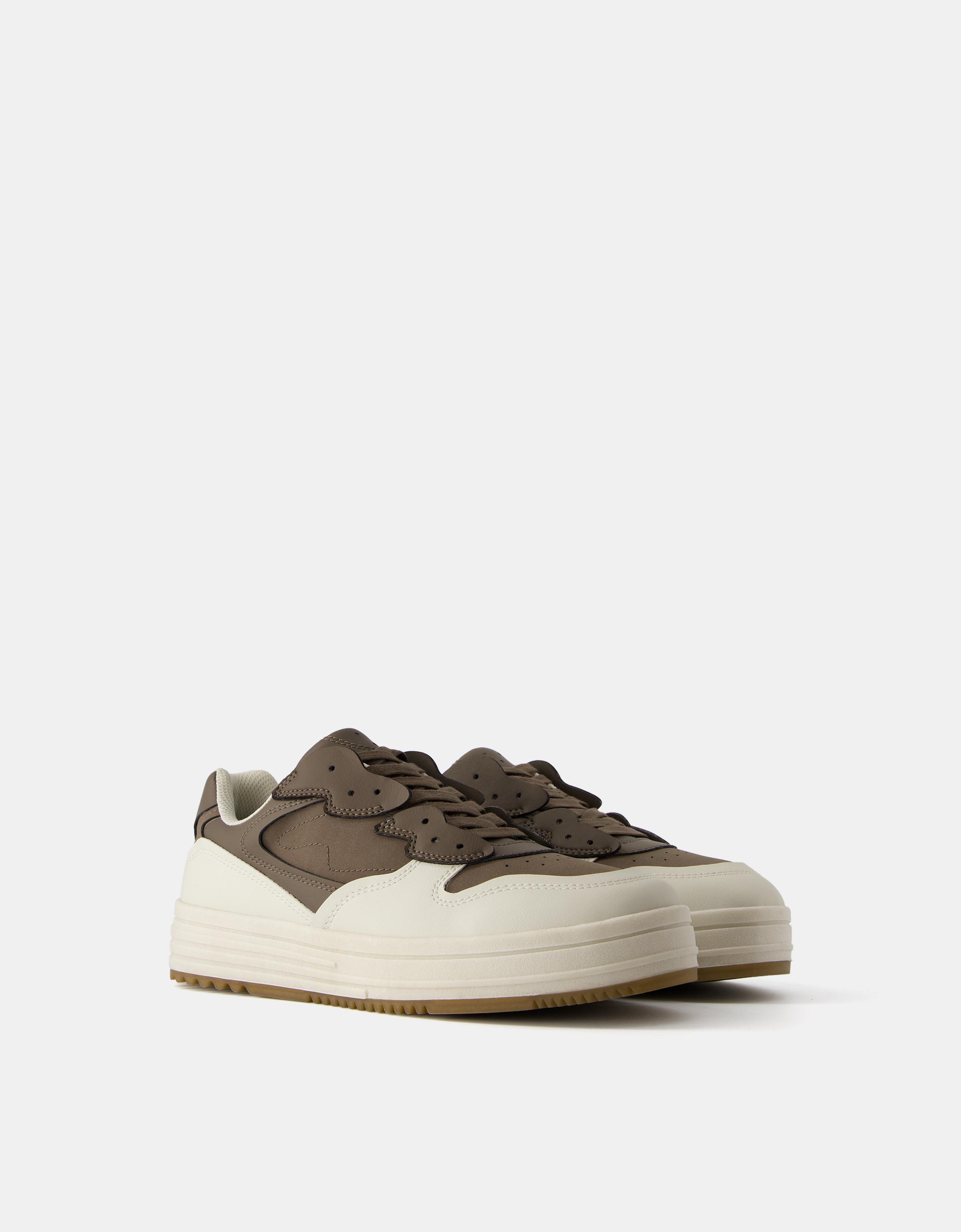 Bershka Herren-Sneaker Mit Mehreren Elementen Herren 39 Braun