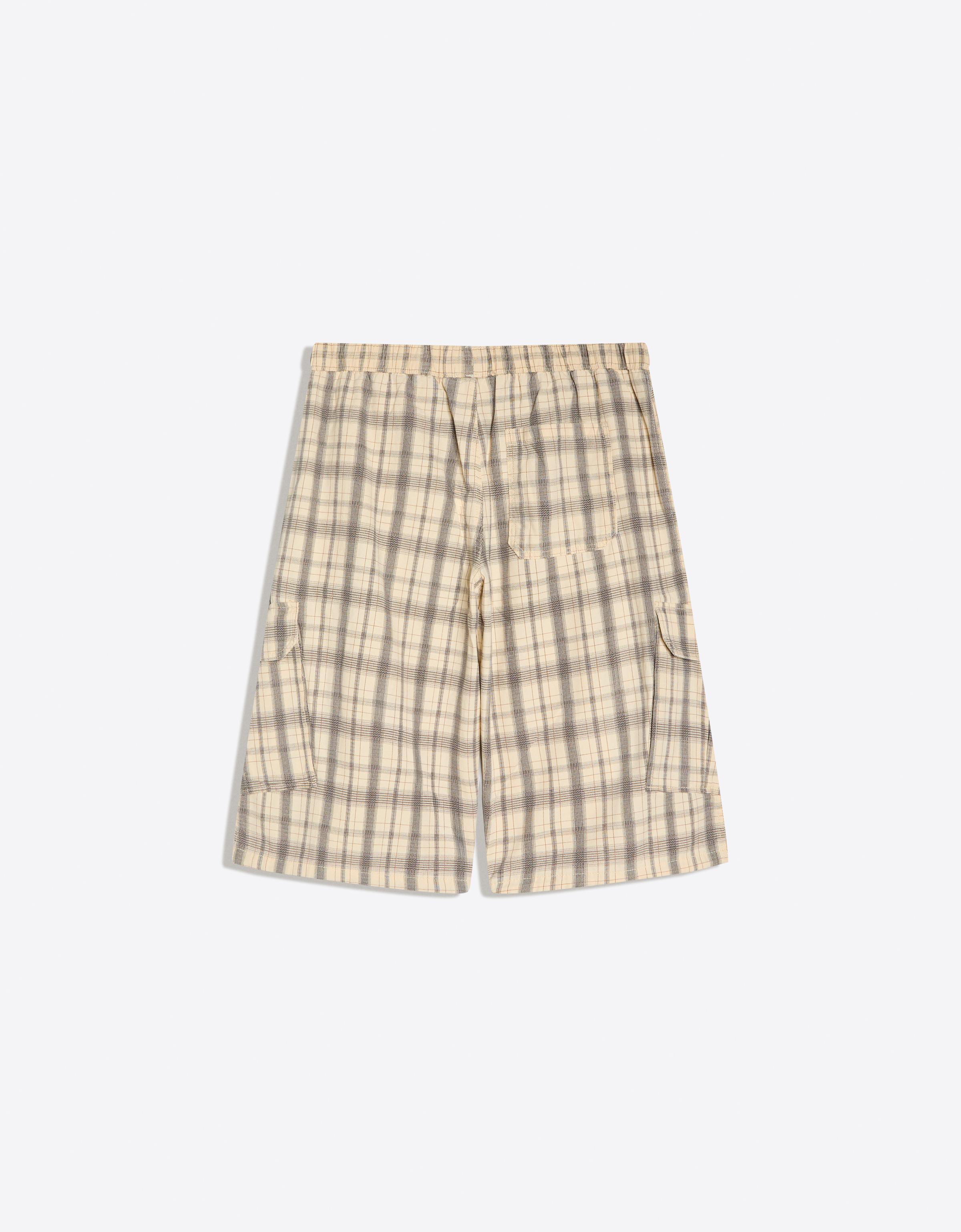 Elasticated waist cargo Bermuda shorts — Sand