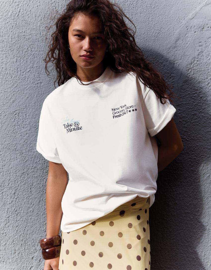 Short sleeve T-shirt-Off white