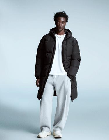 Long puffer coat