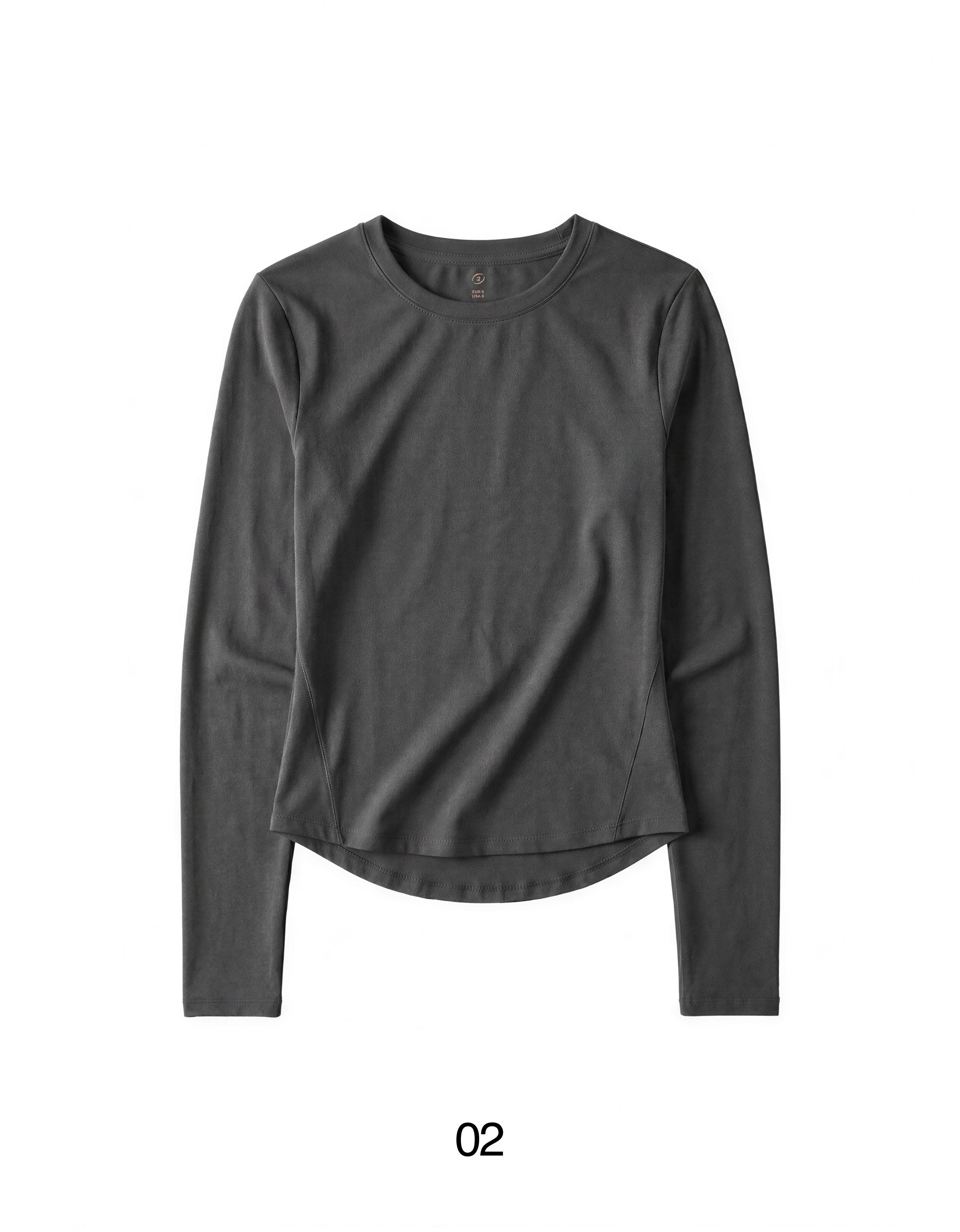 Technical long sleeve breathable & quick-dry T-shirt — Graphite