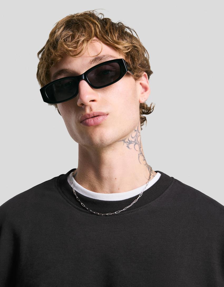 Camiseta manga larga boxy-Negro-2