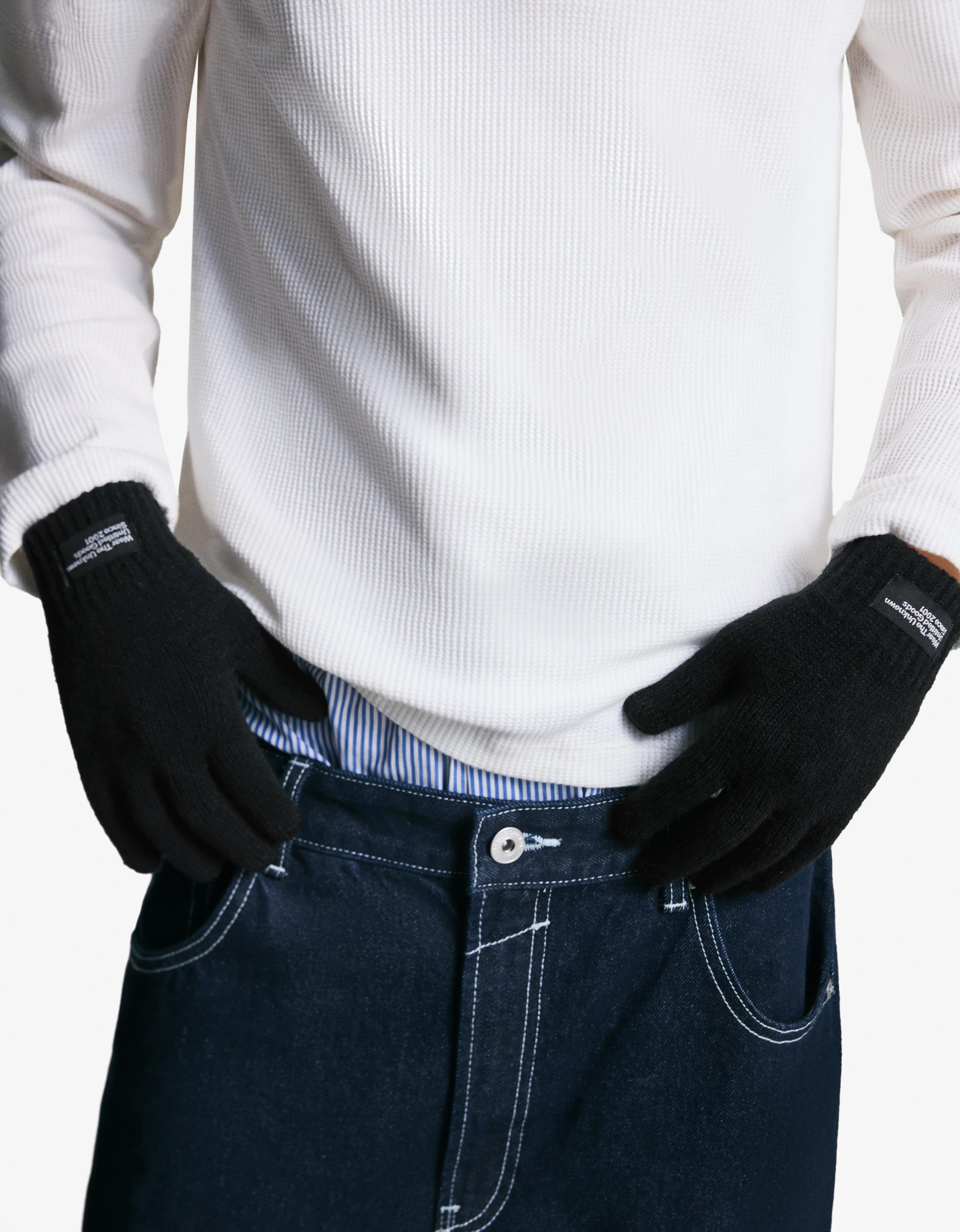 Bershka Touchscreen-Handschuhe Herren Schwarz