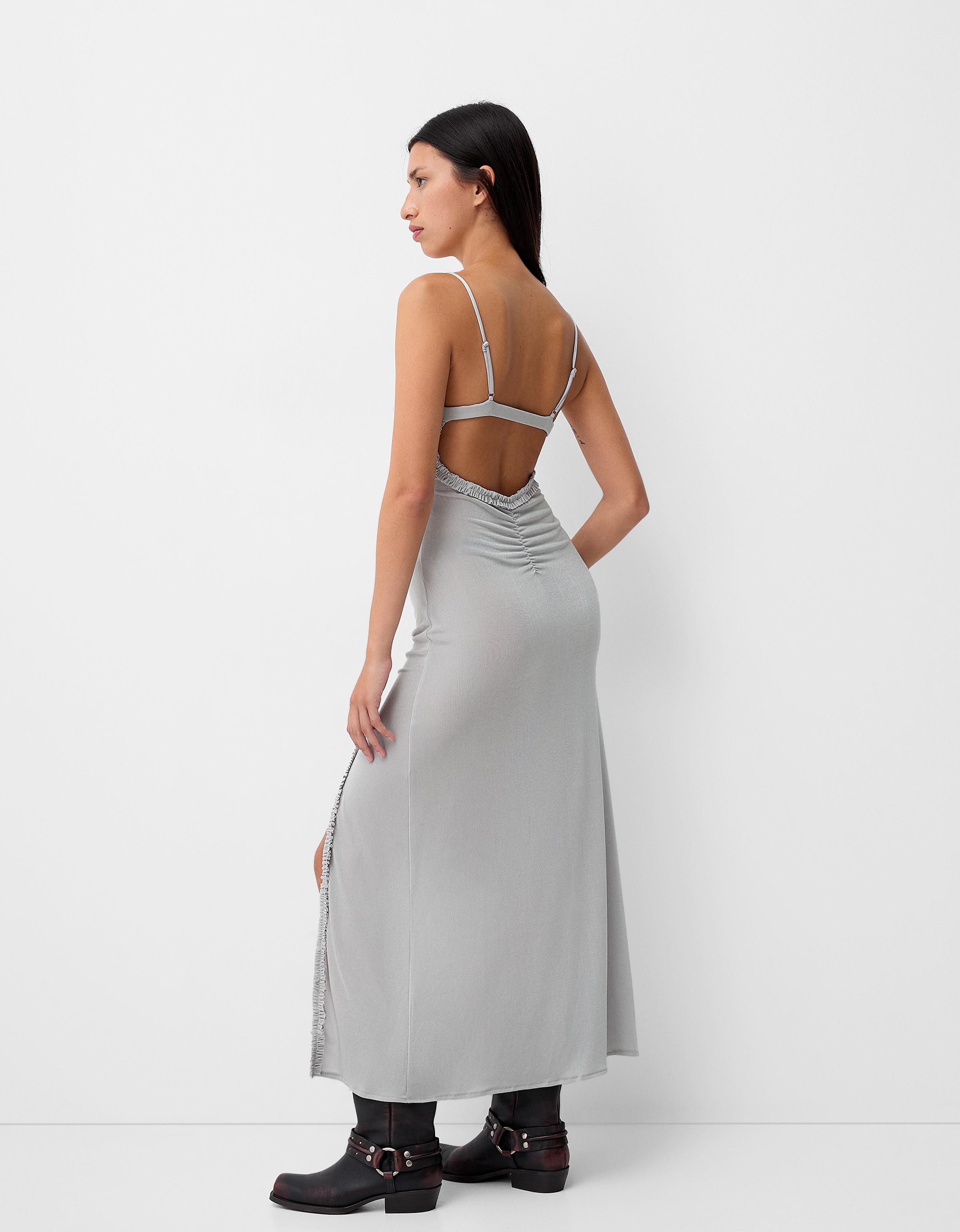 Strappy maxi dress - Long - BSK Teen | Bershka