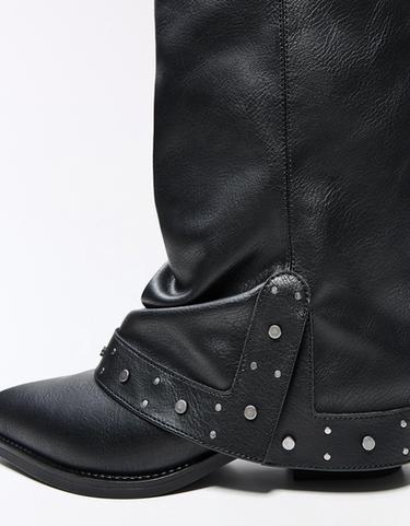 Cowboy trouser boots — BLACK 4