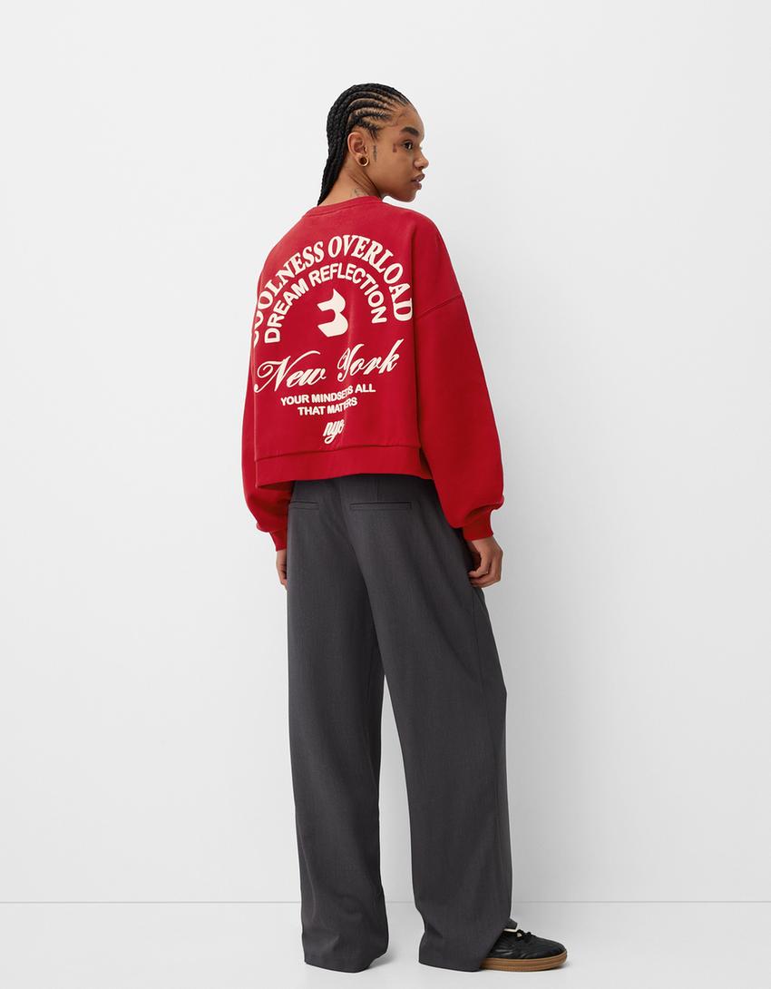 Sudadera print-Rojo-1