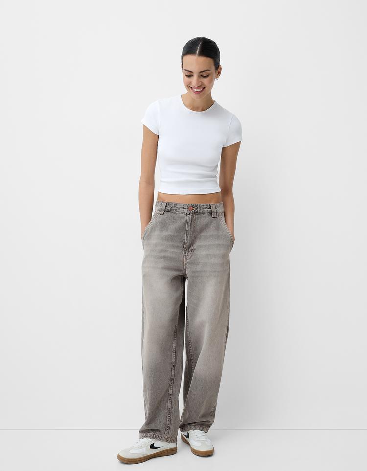 Jeans skater fit efecto lavado