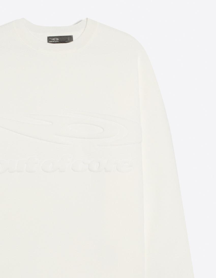 Jersey cuello redondo OUT OF CORE-Blanco