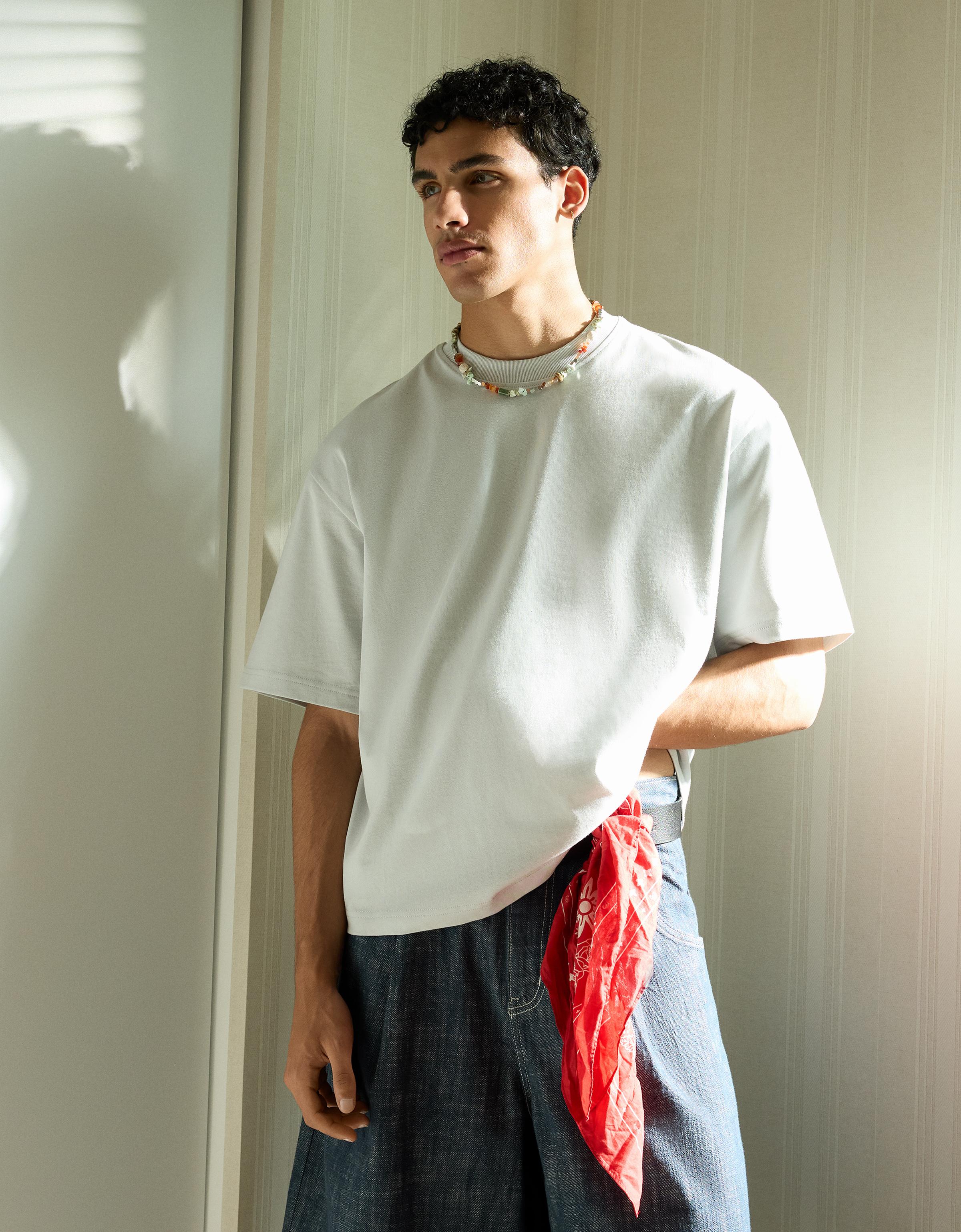 Heavy boxy T-shirt — Stone