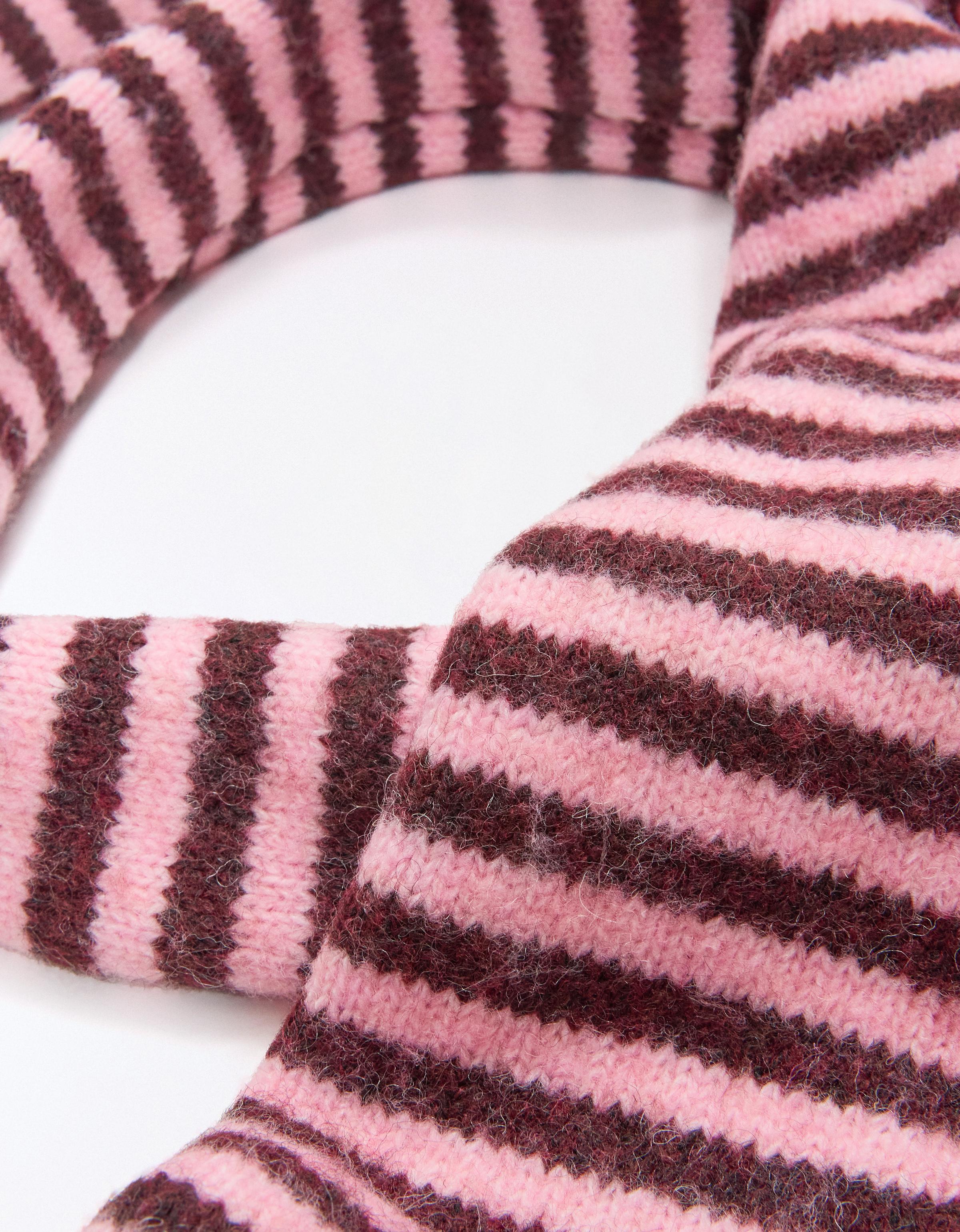 Extra-long knit scarf — Pink