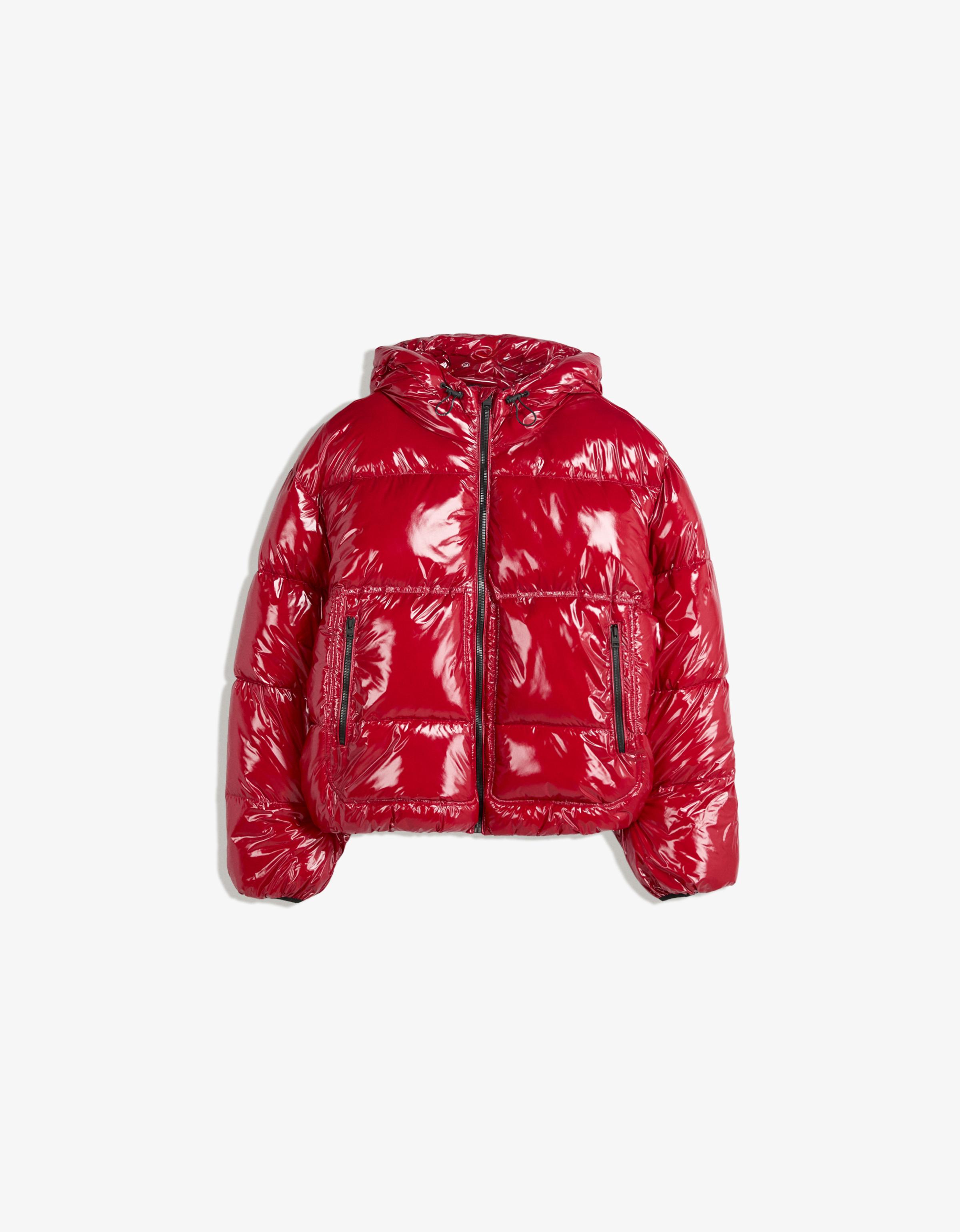 Bershka Kapüşonlu şişme mont