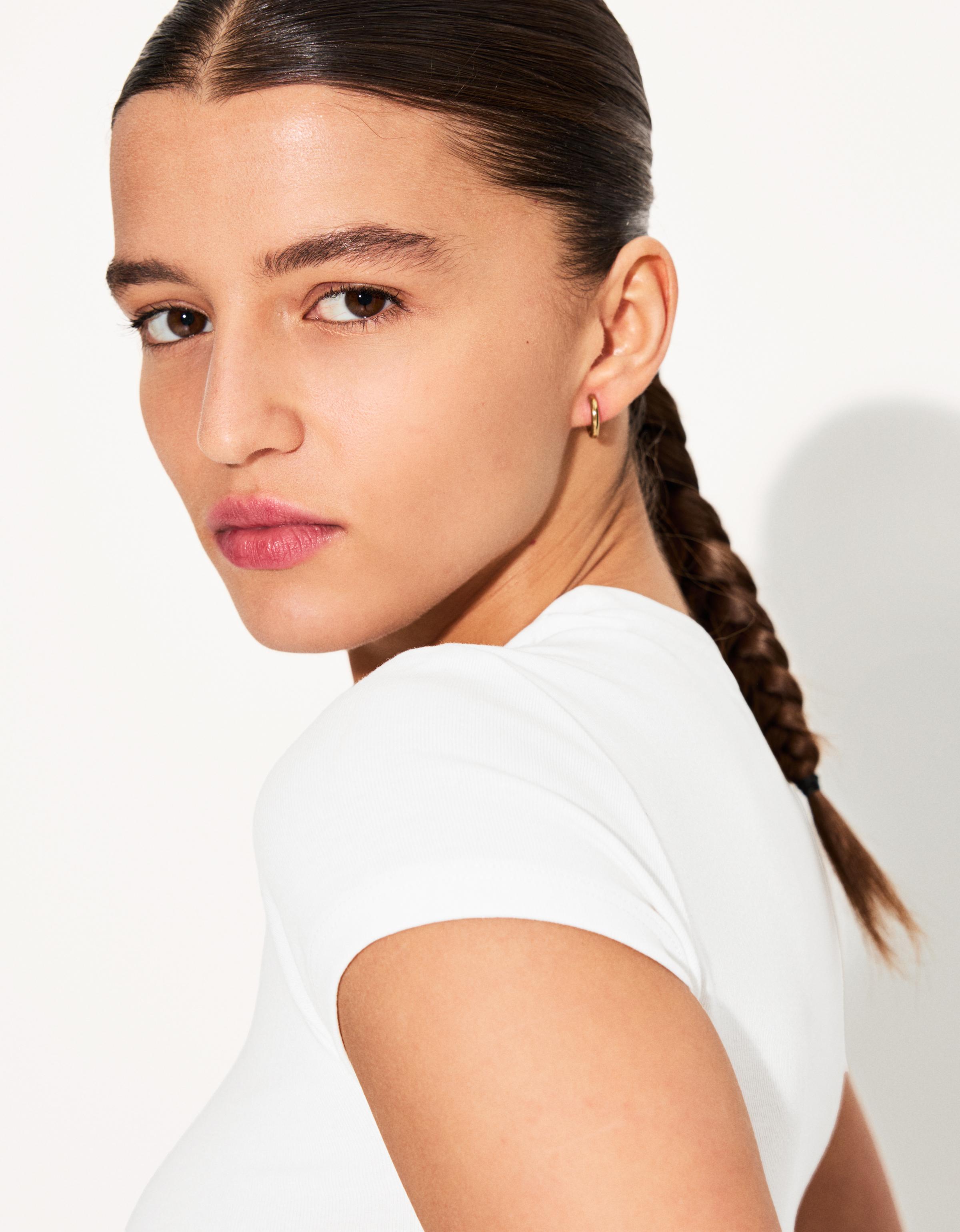 Kısa kollu bisiklet yaka tişört - Görsel 365