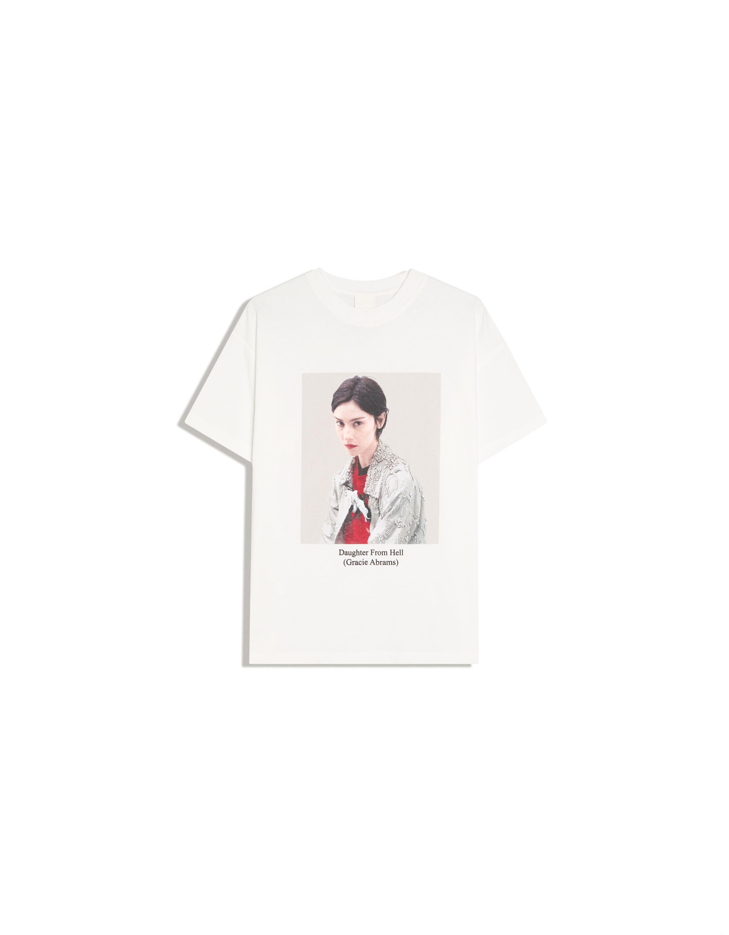 GRACIE ABRAMS short sleeve oversize T-shirt — Off white