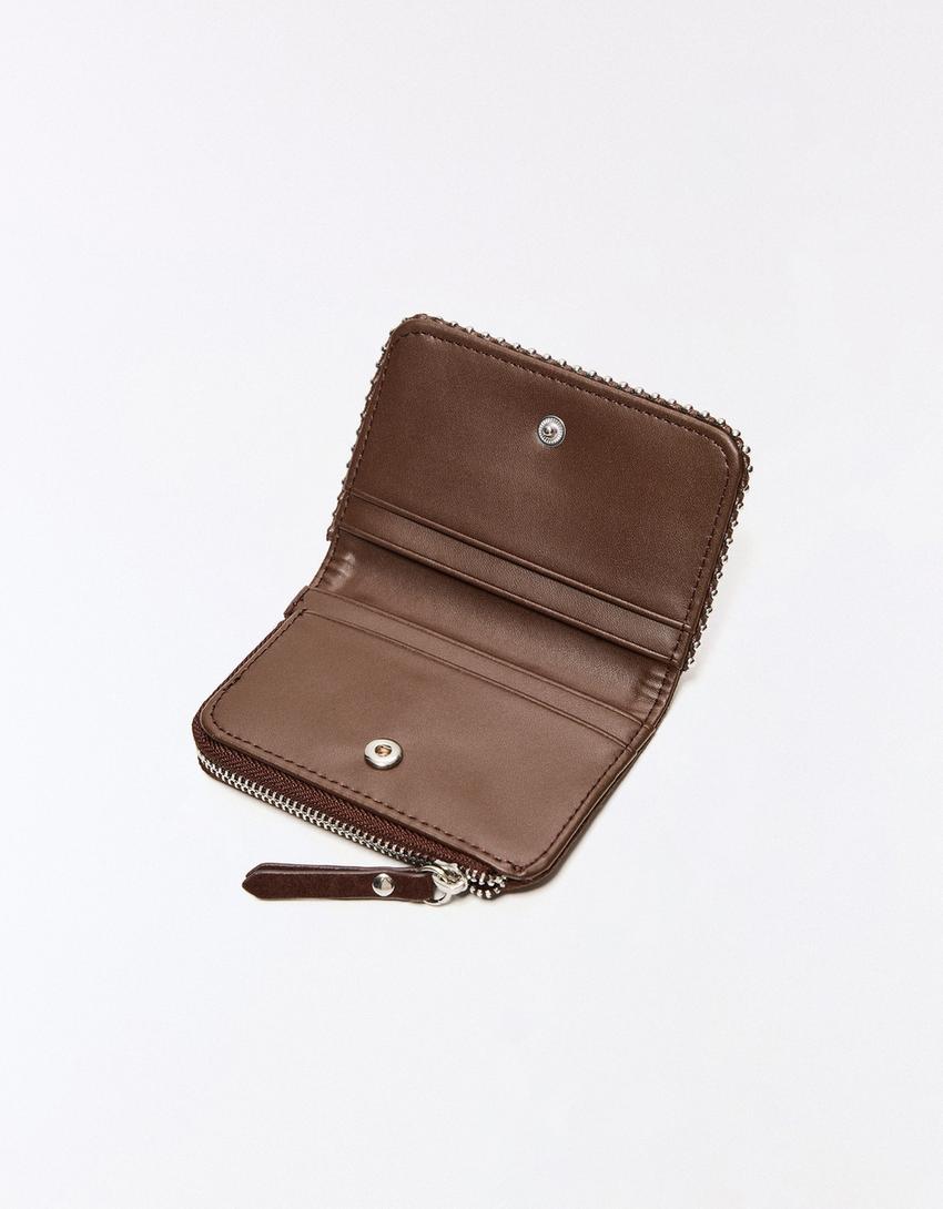 Faux suede purse-Brown