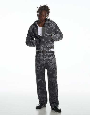 Jacquard jeans ARIES X Bershka — Black 1