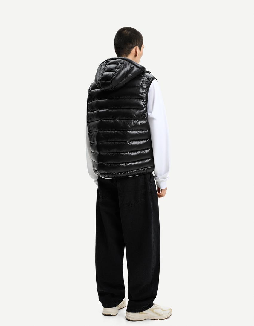 Chaleco acolchado ligero-Negro-1