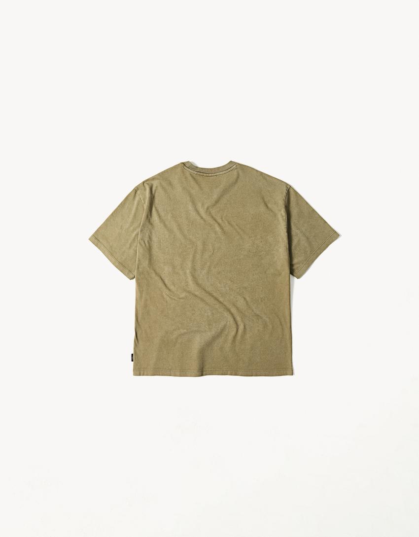 Camiseta relaxed fit ARIES X BERSHKA-Camel