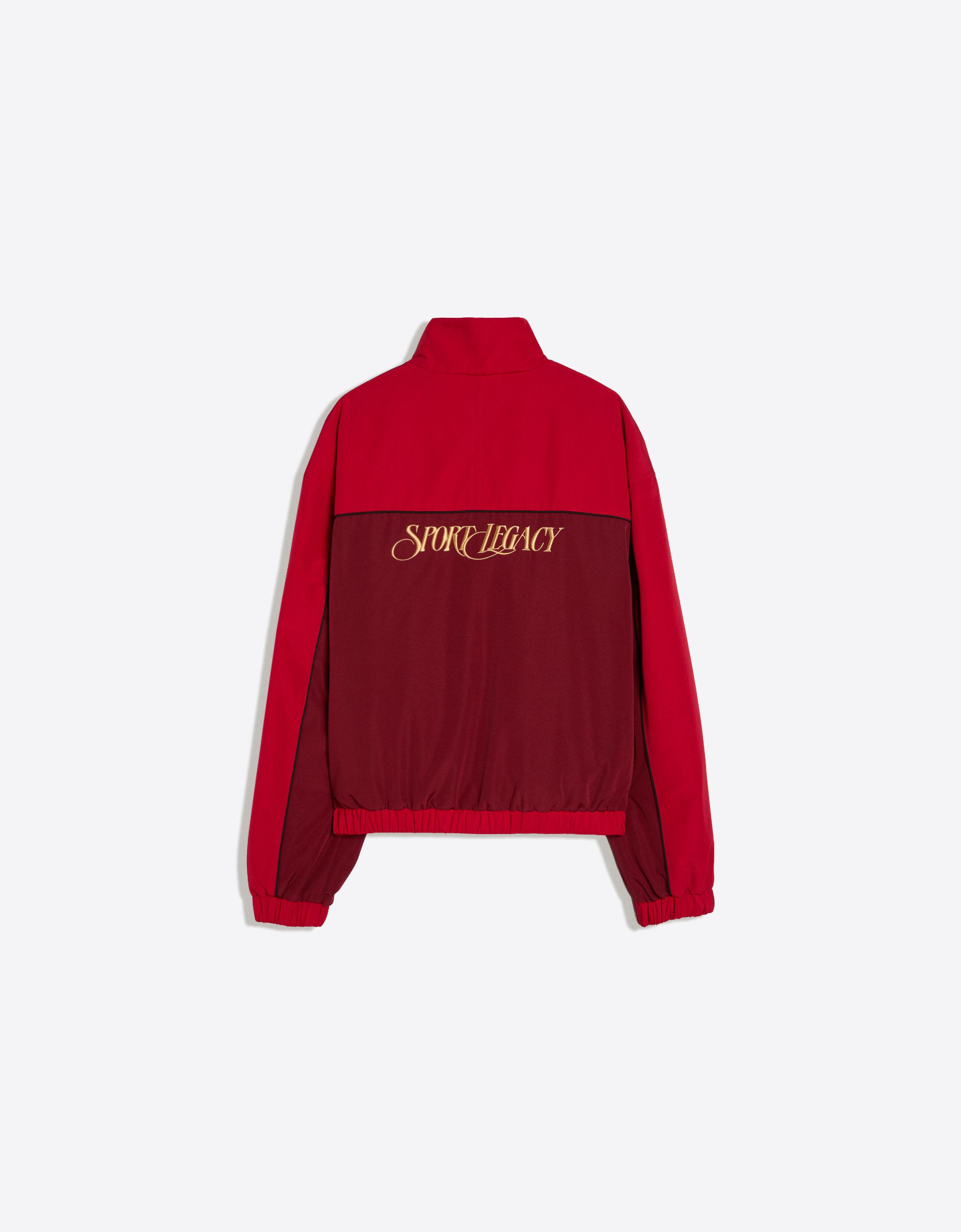 Printed zip-up jacket — Red